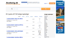 Desktop Screenshot of akutbolig.dk