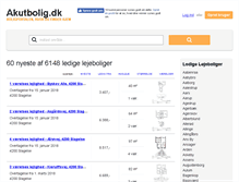 Tablet Screenshot of akutbolig.dk